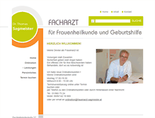 Tablet Screenshot of frauenarzt-sagmeister.at